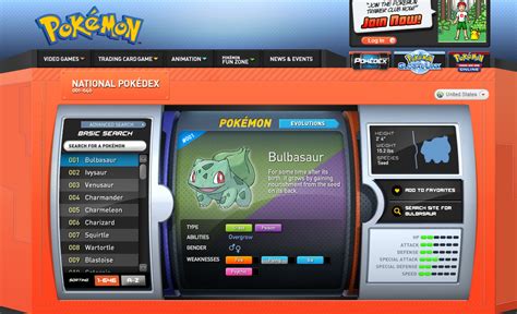 The Official Pokémon Website .
